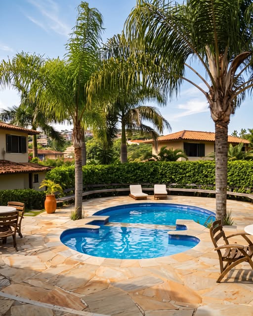 Mergulhe em um mundo de prazer e relaxamento nas piscinas do Residence dos Búzios.